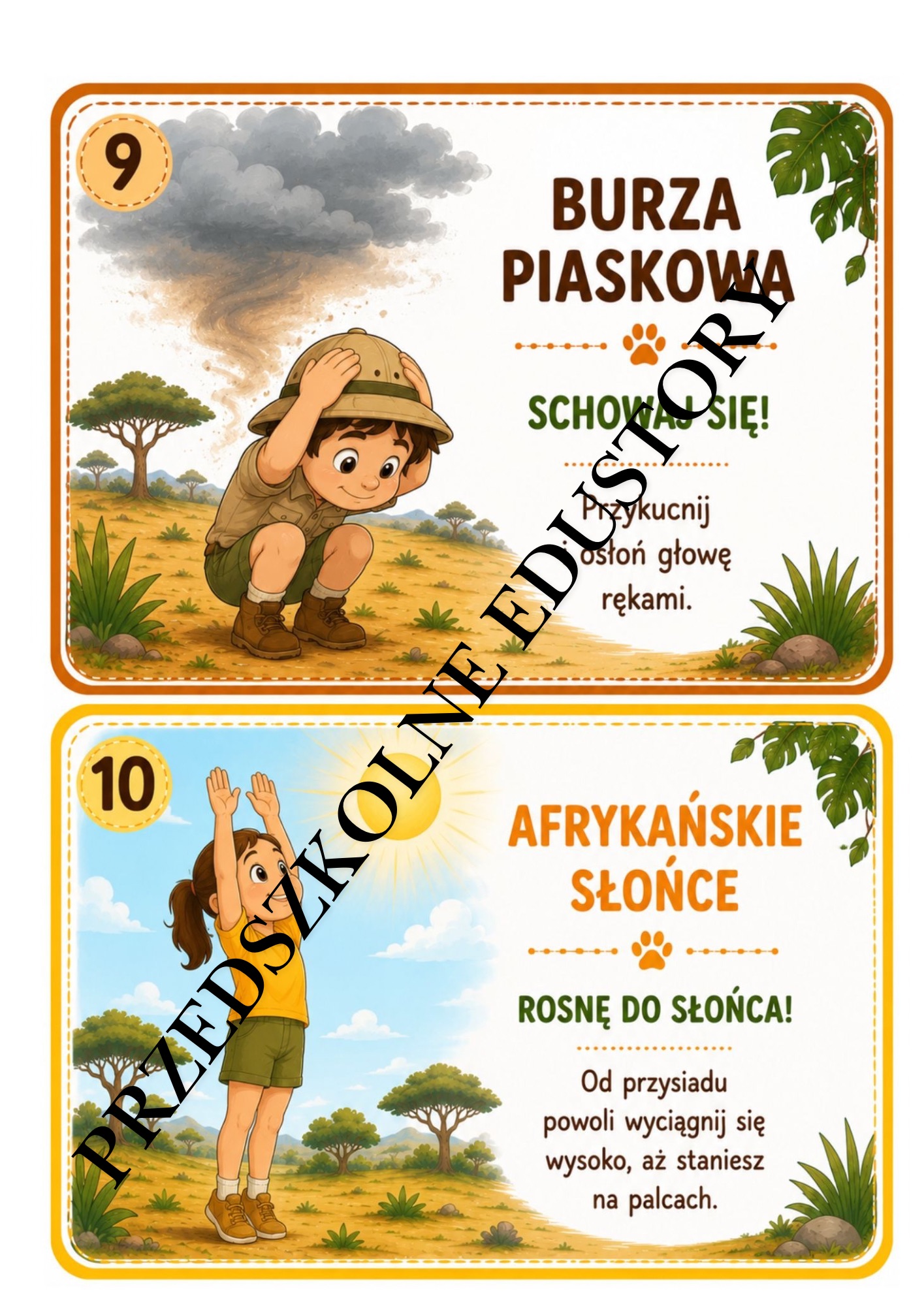 Afrykańska Przygoda – gotowy pakiet edukacyjny dla przedszkola img 5334