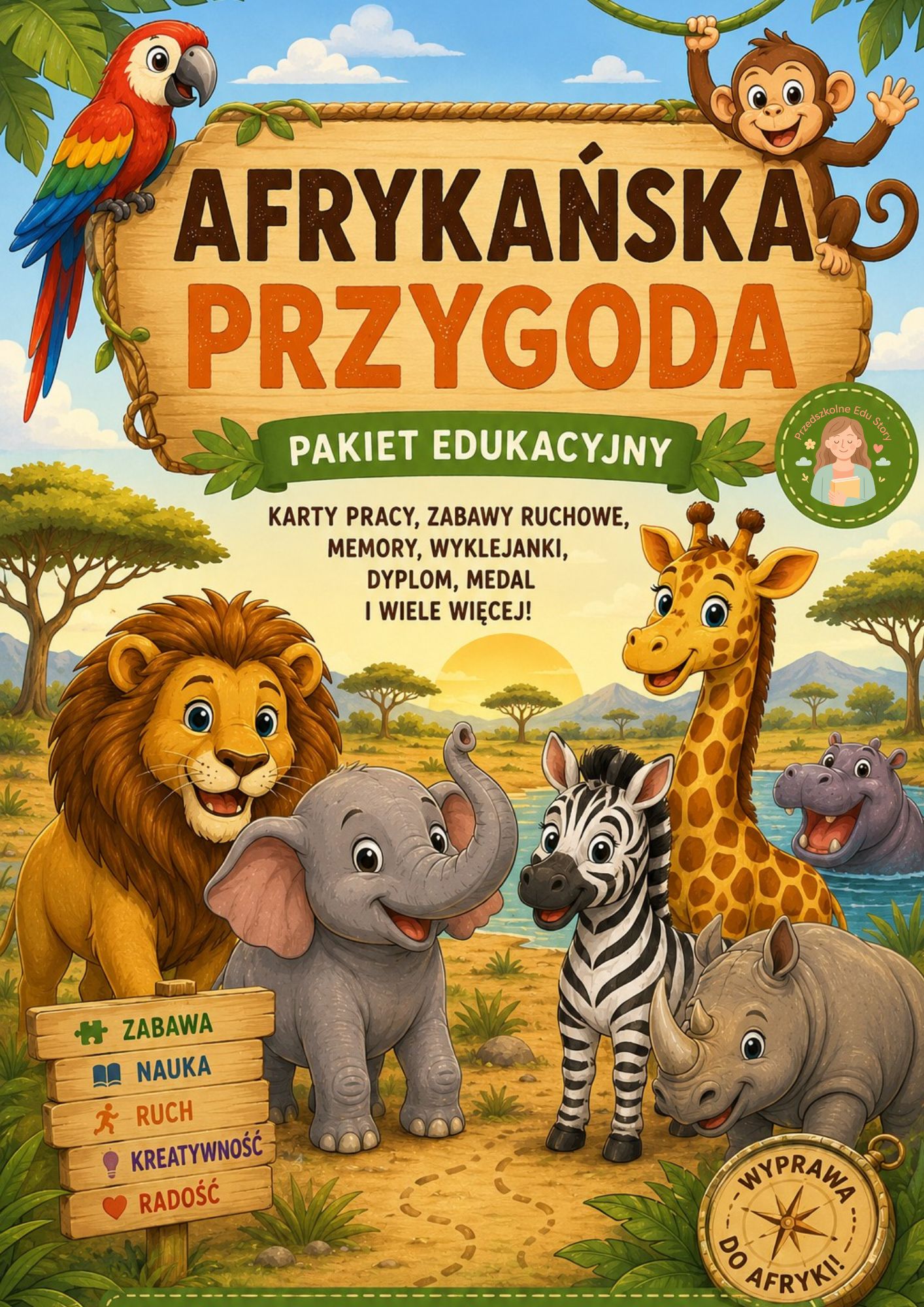Afrykańska Przygoda – gotowy pakiet edukacyjny dla przedszkola projekt bez nazwy (1)