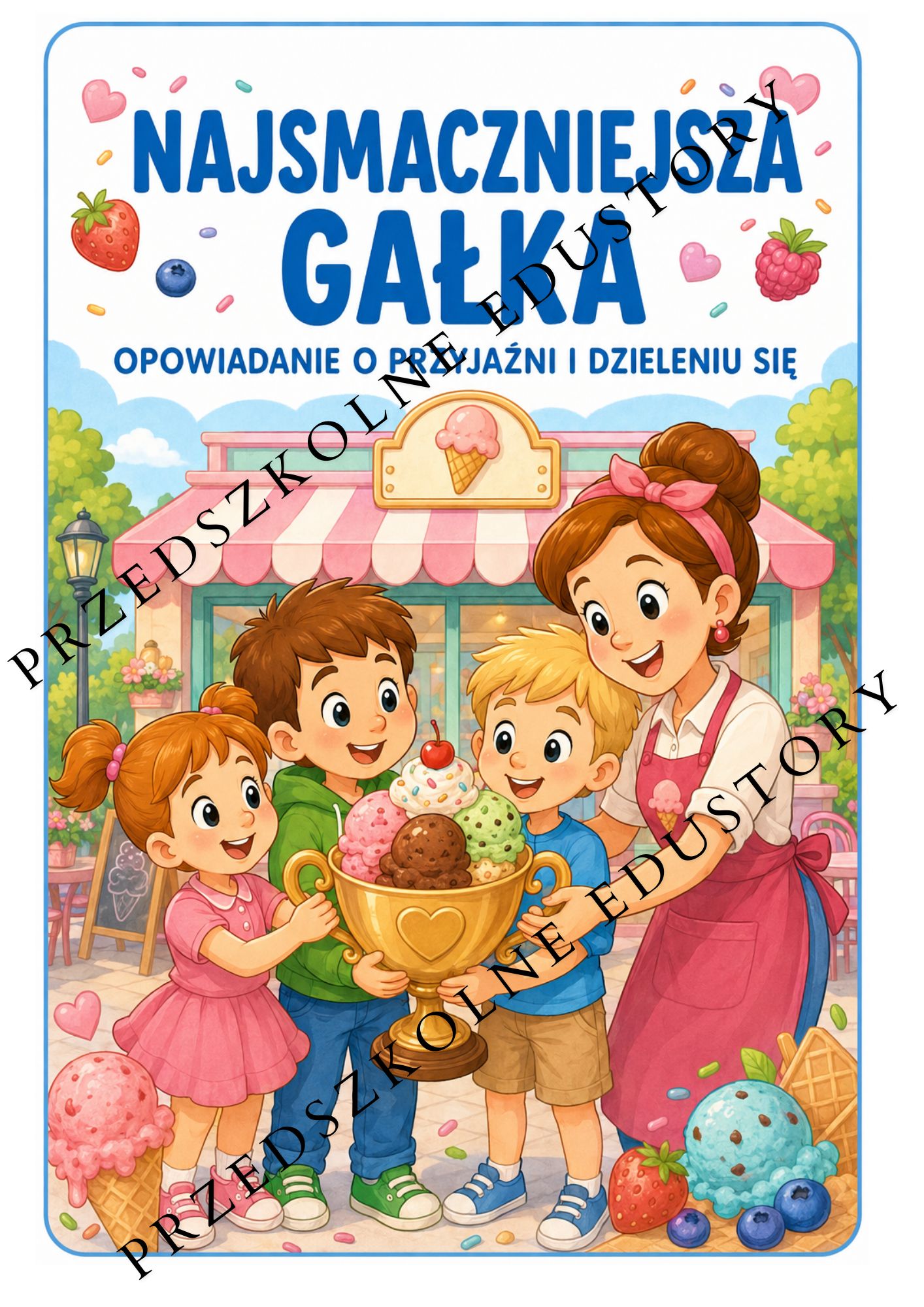 Dzień Lodów – bogaty pakiet edukacyjny dla przedszkolaków 3–6 lat🍦🍨🍦 przedszkolne edu story 1