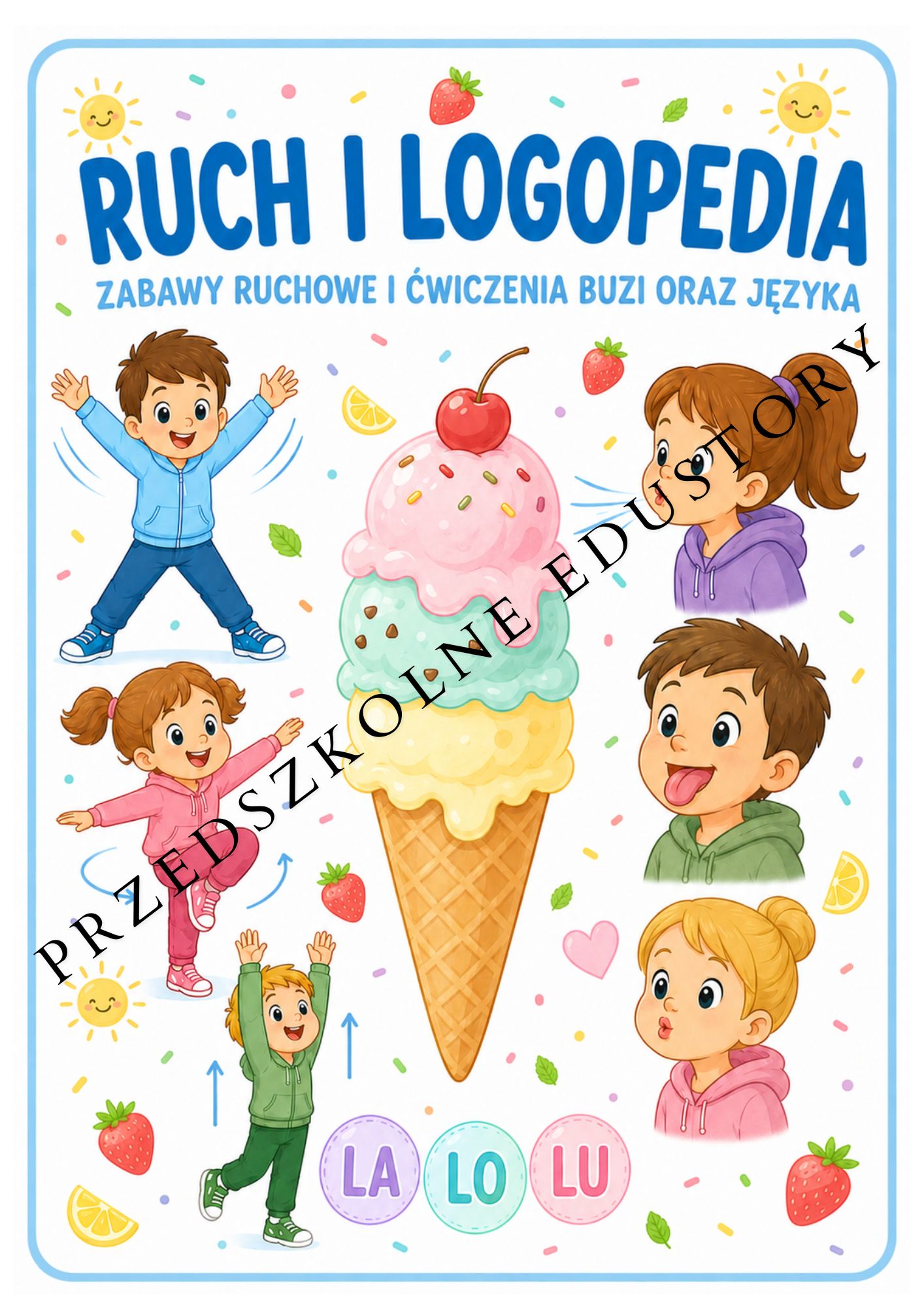 Dzień Lodów – bogaty pakiet edukacyjny dla przedszkolaków 3–6 lat🍦🍨🍦 przedszkolne edu story 2